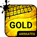 Gold Keyboard & Wallpaper