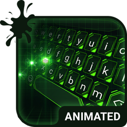 Green Light Keyboard Wallpaper