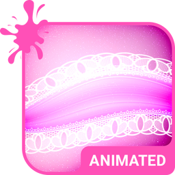 Pink Lace Animated Keyboard