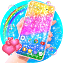 Rainbow Glitter Wallpaper