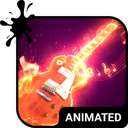 Rock Animated Keyboard Theme