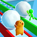 Snowball Race 3D: Ice Bridge