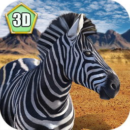Wild Zebra Horse Simulator 3D