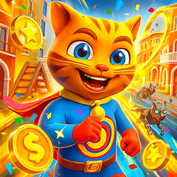 Super Hero Cat Run
