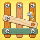 Wood Screw Puzzle, Nuts&Bolts