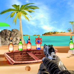 Bottle Shooting- Gun Target
