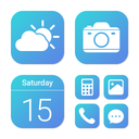 Wow Cyan Theme - Icon Pack