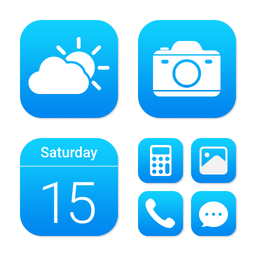 Wow Blue Theme  - Icon Pack