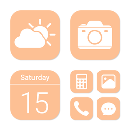 Wow Deep Peach - Icon Pack