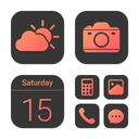Wow Coral Dark - Icon Pack