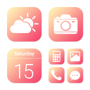 Wow Gradient Wine - Icon Pack