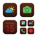 Wow Aesthetic Wood Icon Pack