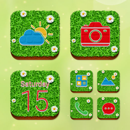 Wow Grass Theme - Icon Pack