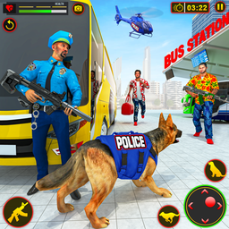 Police Dog Bus Station Crime