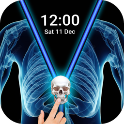 X-Ray Scan Zip Screen Lock App