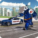 Police Panda Robot Shooting- Transform Robot Games