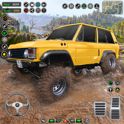 Offroad 4x4 Jeep Rally Driving