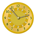 Gold And Silver Clock