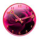 Pink Gold Clock Widget