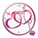 Love Heart Clock widget