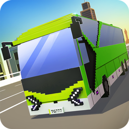 Coach Bus Craft City Driving