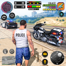 Police Moto Bike Chase Crime
