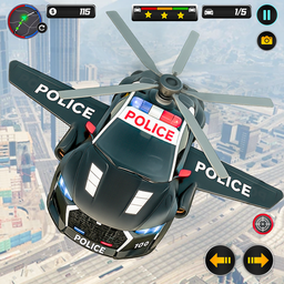 US Police Car Helicopter Chase
