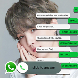 Suga BTS "Min Yoon-gi" : Fake chat - fakecall