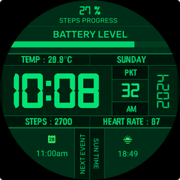 Sci-Fi Digital Watch Face