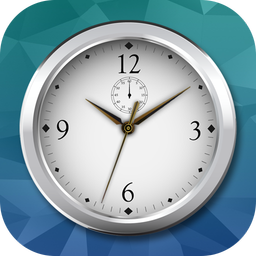 Luxury Silver Clock Live Wallpaper