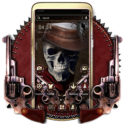 Cowboy Skull Launcher Theme