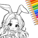 Cute Drawing : Anime Color Fan