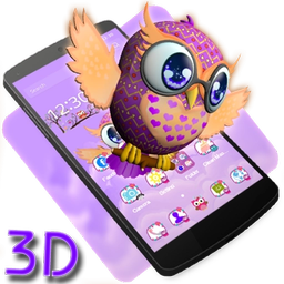 Cute Owl 3D Theme