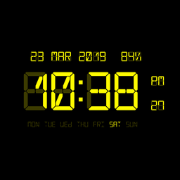 LED Digital Clock Wallpaper
