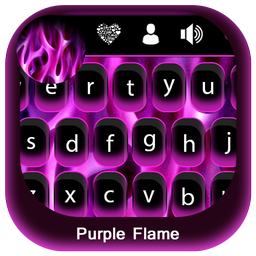 Purple Flame Keyboard