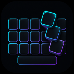 Dark Neon Keyboard Themes