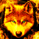 Fire Wallpaper Theme Lone Wolf