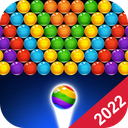 Gold and gems tresarues bubble shooter match 3 Vector Image