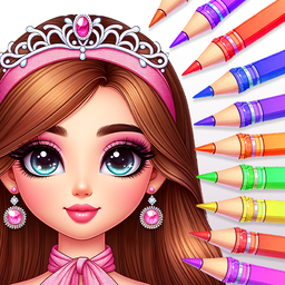 Princess Girl Coloring Games