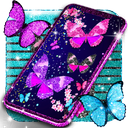 Glitter butterfly wallpapers