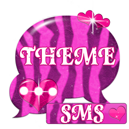 Pink Zebra GO SMS Theme