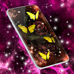 Gold Butterfly Live Wallpaper