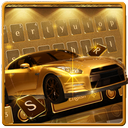 Gold Luxury Car Keyboard Theme