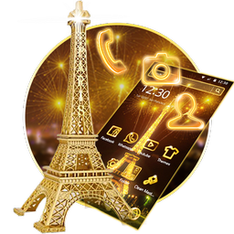 Golden Paris Eiffel Tower