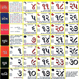 Gujarati Calendar 2024  પંચાંગ