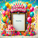 Happy Birthday Photo Frame