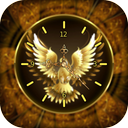 Analog Gold Clock Wallpaper