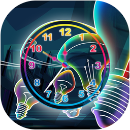 Neon Clock Live Wallpaper