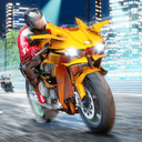 Motorcycle in the city