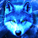 Ice Wallpaper + Keyboard: Wolf